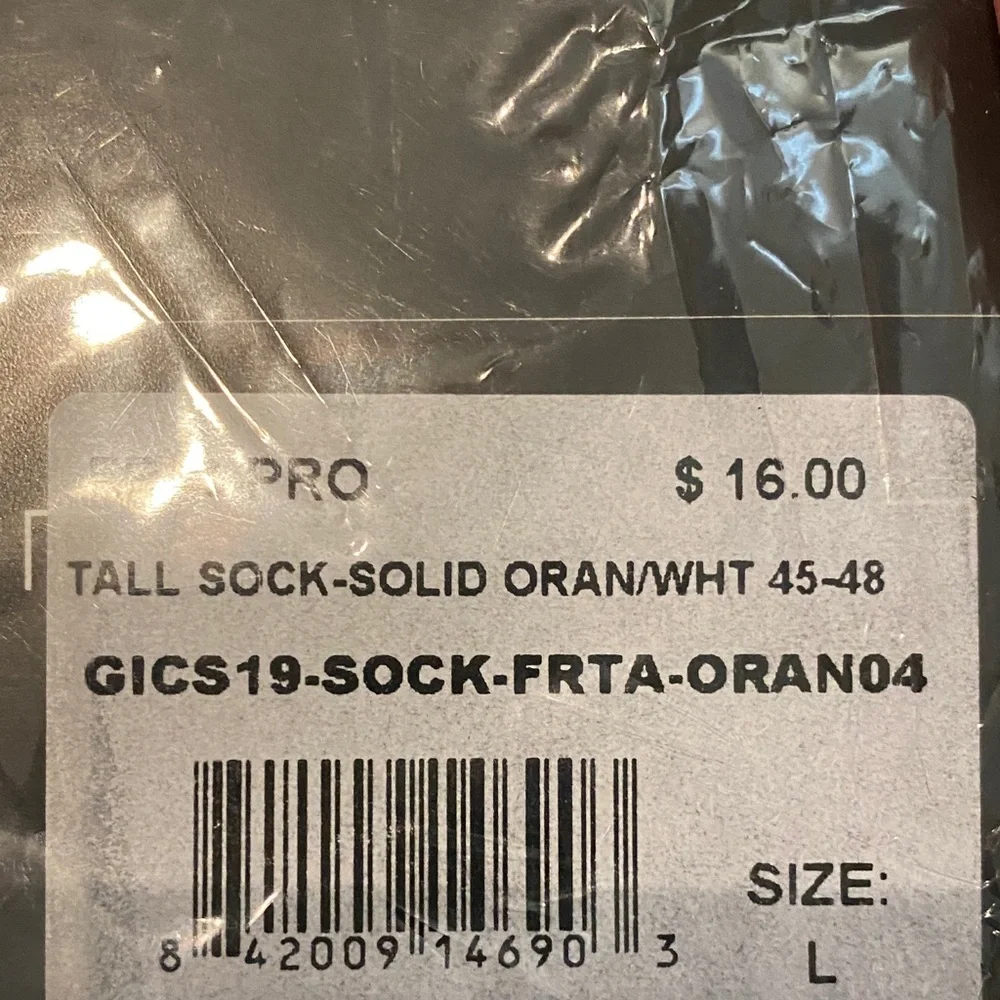 Giordana Orange Cycling Socks